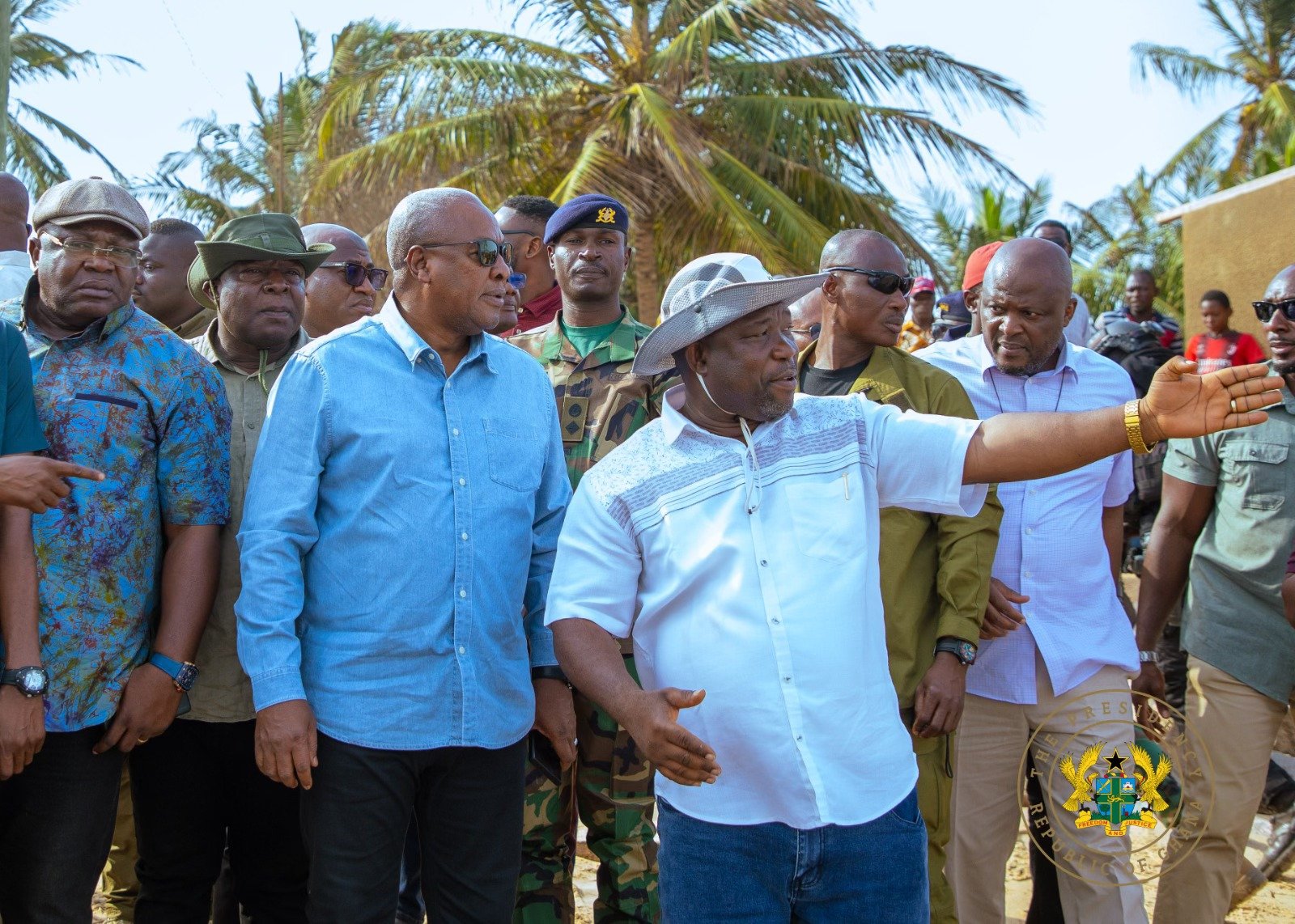 Kwame Agbodza and Ibrahim Mahama donate to victims of tidal waves in Ketu South