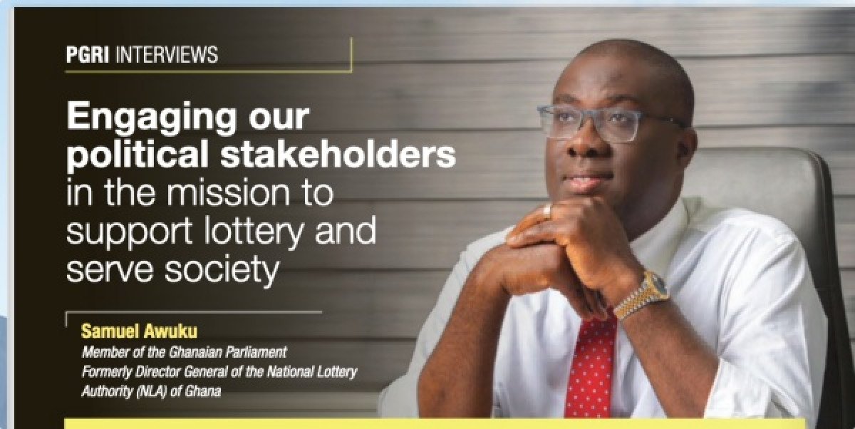 Ghana's Lottery Icon Goes Global: Former NLA boss Sammi Awuku graces cover of Public Gaming International