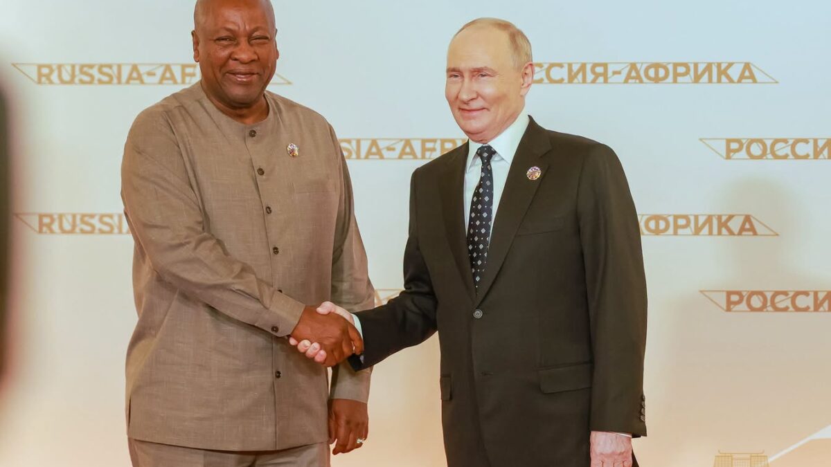Mahama joins Putin, African leaders at Russia–Africa summit in Moscow