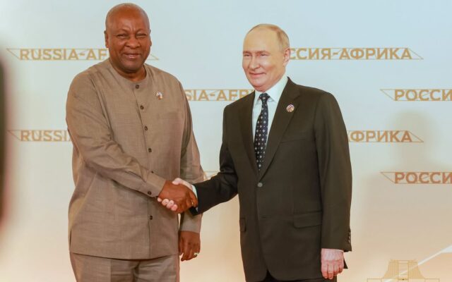 Mahama joins Putin, African leaders at Russia–Africa summit in Moscow